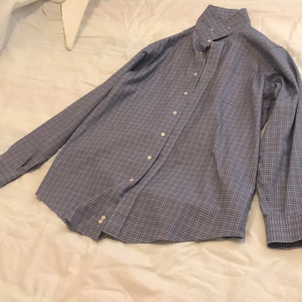 Blue Plaid dress shirt